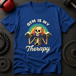 Gym Is My Therapy T Shirt Gift For Fitness Lover