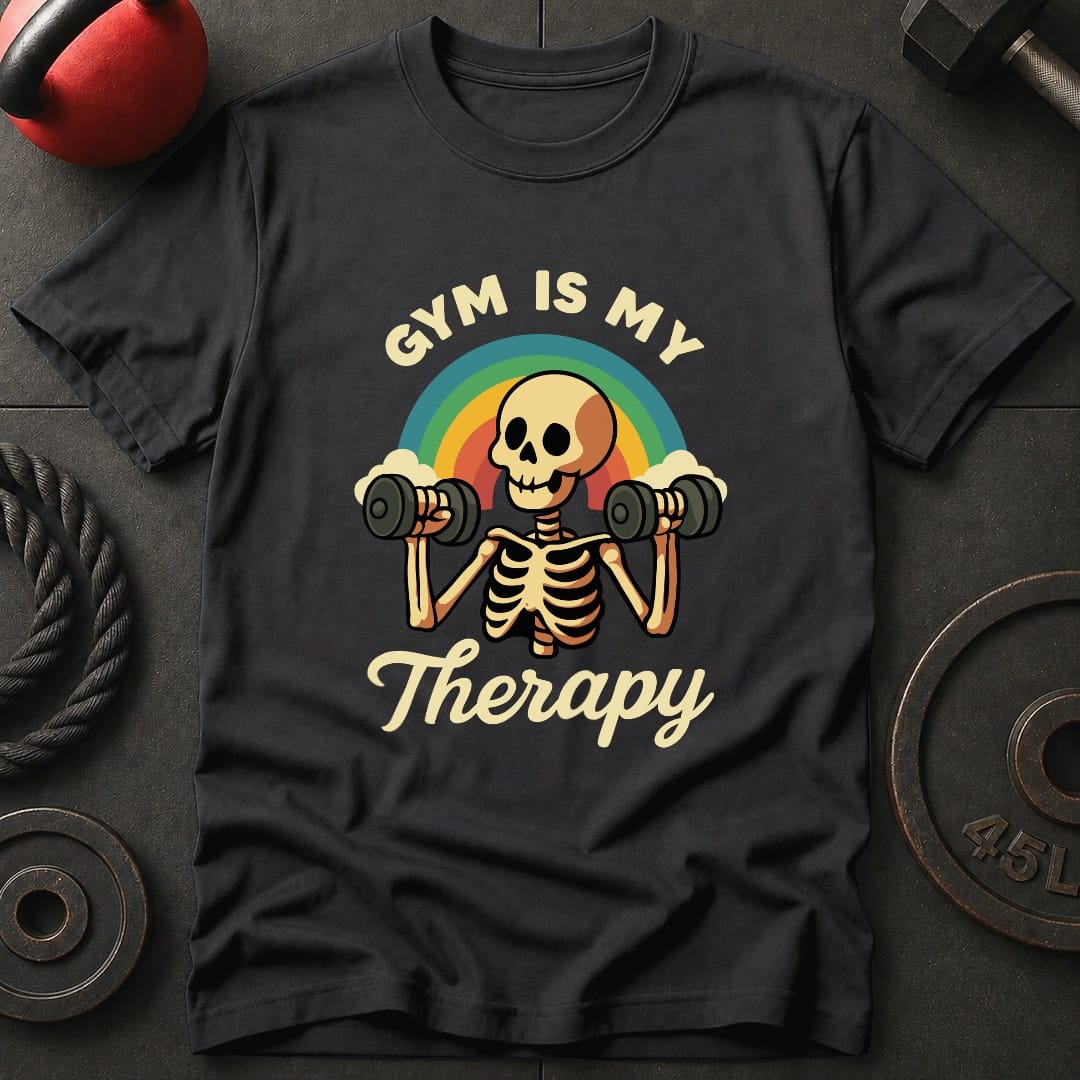 Gym Is My Therapy T Shirt Gift For Fitness Lover