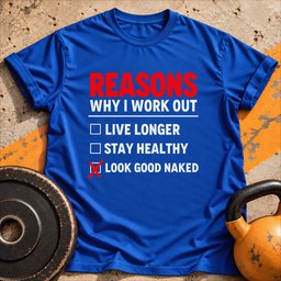 Reasons Why I Work Out T Shirt Gift For Fitness Lover