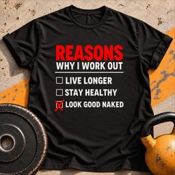 Reasons Why I Work Out T Shirt Gift For Fitness Lover