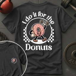 I Do IT For The Donuts T Shirt Gift For Fitness Lover