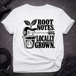 Locally Grown T Shirt Gift For Bass Player