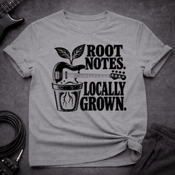 Locally Grown T Shirt Gift For Bass Player