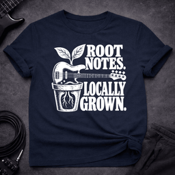 Locally Grown T Shirt Gift For Bass Player