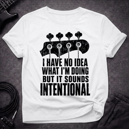 Sounds Intentional T Shirt Gift For Bass Player