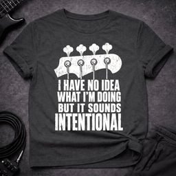 Sounds Intentional T Shirt Gift For Bass Player