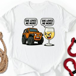 Rig Vs Wine T Shirt Gift For Offroad Enthusiast