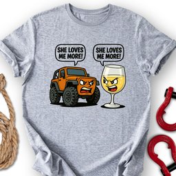Rig Vs Wine T Shirt Gift For Offroad Enthusiast