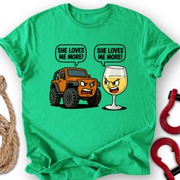 Rig Vs Wine T Shirt Gift For Offroad Enthusiast