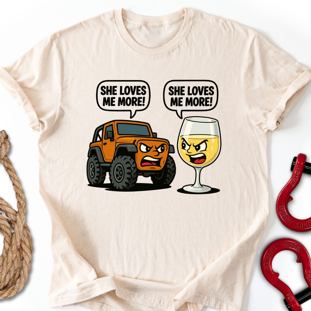 Rig Vs Wine T Shirt Gift For Offroad Enthusiast