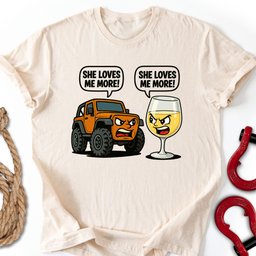 Rig Vs Wine T Shirt Gift For Offroad Enthusiast