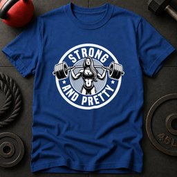 Strong And Pretty Gym T Shirt Gift For Fitness Lover