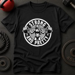 Strong And Pretty Gym T Shirt Gift For Fitness Lover