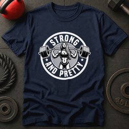 Strong And Pretty Gym T Shirt Gift For Fitness Lover