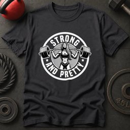 Strong And Pretty Gym T Shirt Gift For Fitness Lover