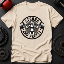 Strong And Pretty Gym T Shirt Gift For Fitness Lover