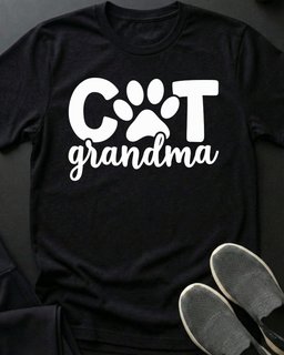 Cat Grandma Tee Gift For Grandma