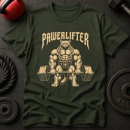 Pawerlifter T Shirt Gift For Fitness Lover