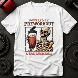 Powered By Preworkout And T Shirt Gift For Fitness Lover