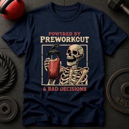 Powered By Preworkout And T Shirt Gift For Fitness Lover