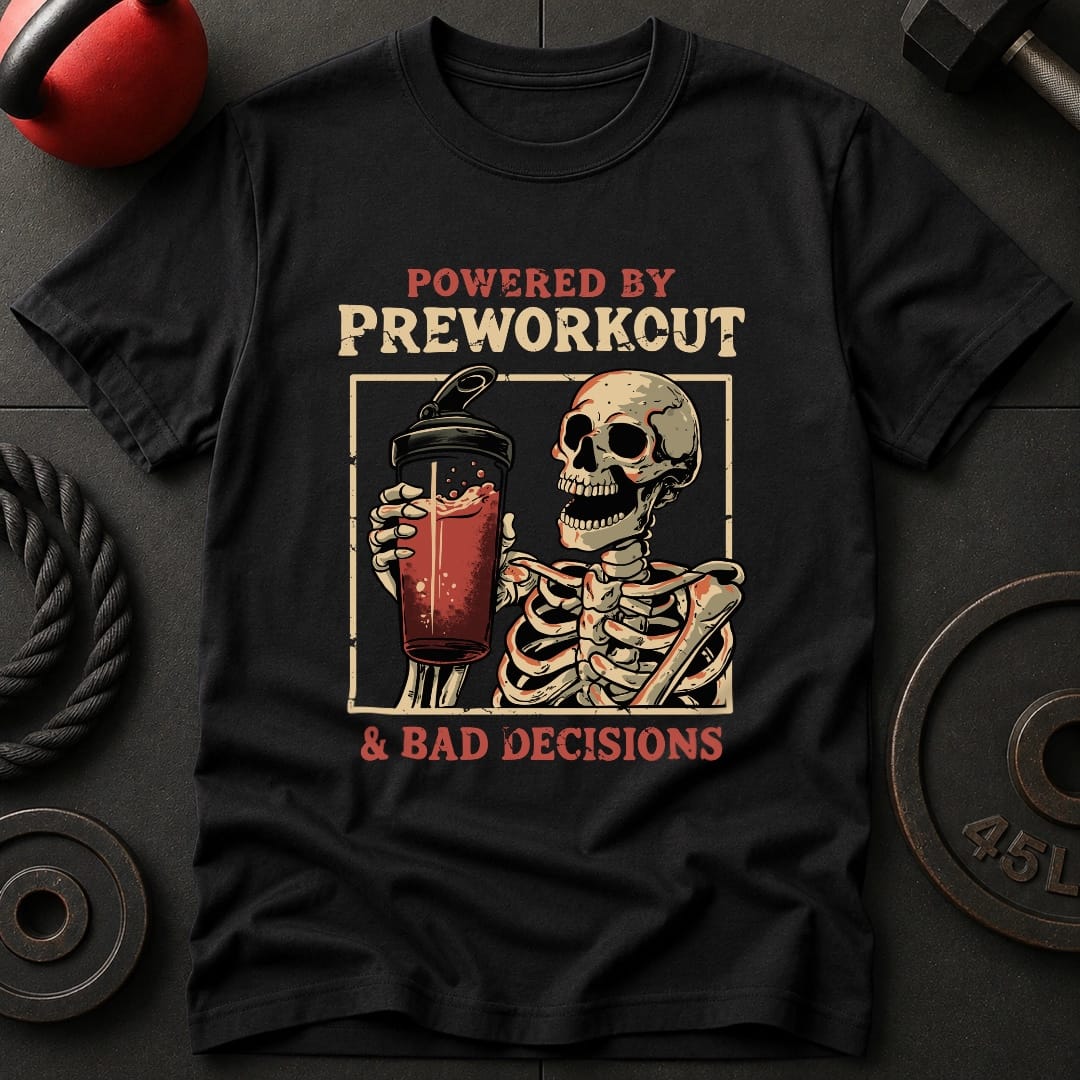 Powered By Preworkout And T Shirt Gift For Fitness Lover