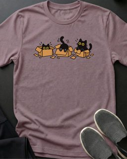 Cardboard Zoomies Tee Gift For Cat Lover