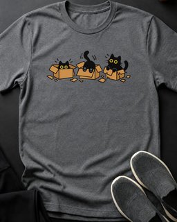 Cardboard Zoomies Tee Gift For Cat Lover