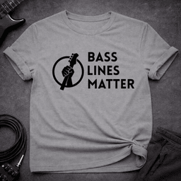 Bass Lines Matter Logo T Shirt Gift For Bass Player