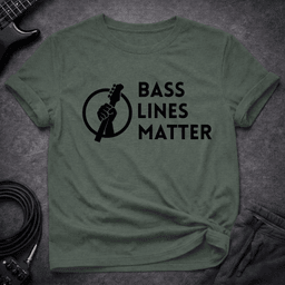 Bass Lines Matter Logo T Shirt Gift For Bass Player