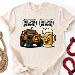 She Loves T Shirt Gift For Offroad Enthusiast