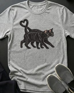 Black Cats True Love Tee Gift For Cat Lover