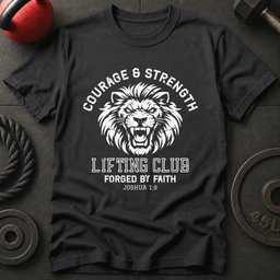 Courage And Strength T Shirt Gift For Fitness Lover