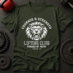 Courage And Strength T Shirt Gift For Fitness Lover