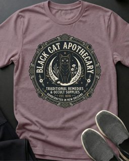 Black Cat Apothecary Tee Gift For Cat Lover