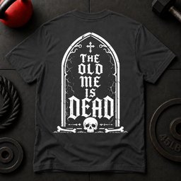 The Old Me Is Dead T Shirt Gift For Fitness Lover