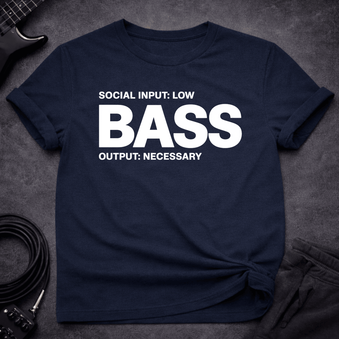 Output Necessary T Shirt Gift For Bass Player