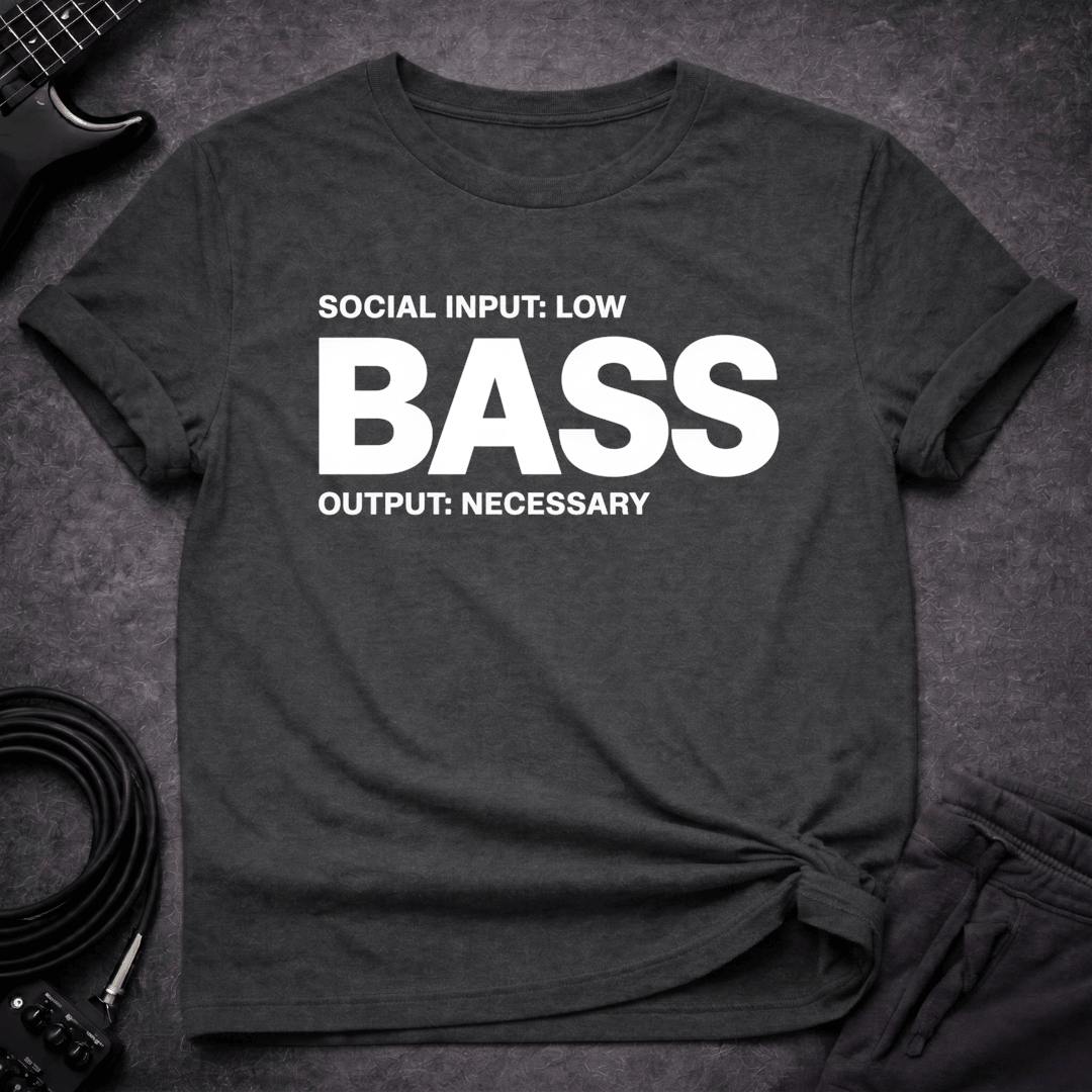 Output Necessary T Shirt Gift For Bass Player