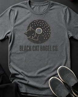 Black Cat Bagel Tee Gift For Cat Lover