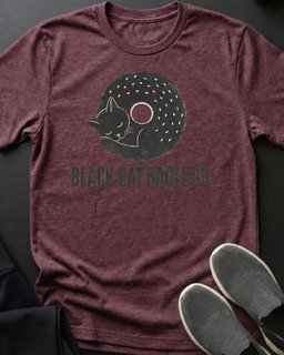 Black Cat Bagel Tee Gift For Cat Lover