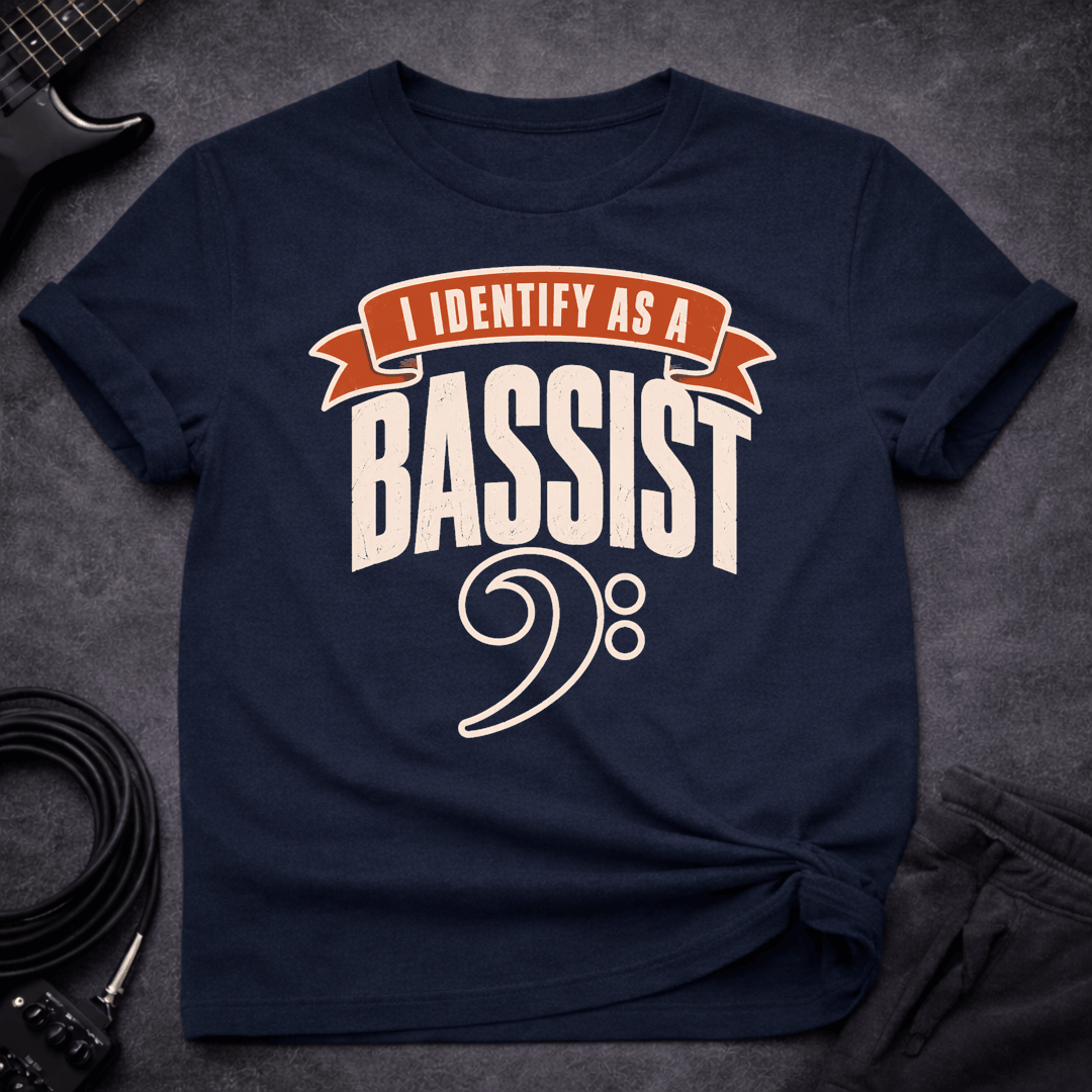 Bassist Identity T Shirt Gift For Bass Player