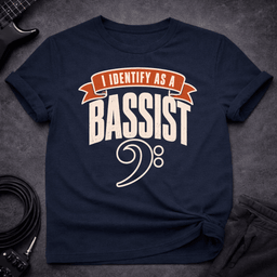 Bassist Identity T Shirt Gift For Bass Player