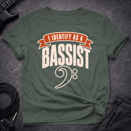 Bassist Identity T Shirt Gift For Bass Player