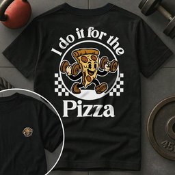 I Do IT For The Pizza Retro T Shirt Gift For Fitness Lover