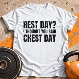 Rest Day I Thought T Shirt Gift For Fitness Lover