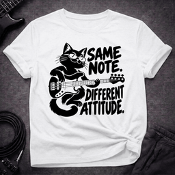 Different Attitude T Shirt Gift For Bass Player