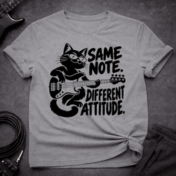 Different Attitude T Shirt Gift For Bass Player