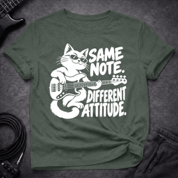 Different Attitude T Shirt Gift For Bass Player