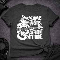 Different Attitude T Shirt Gift For Bass Player