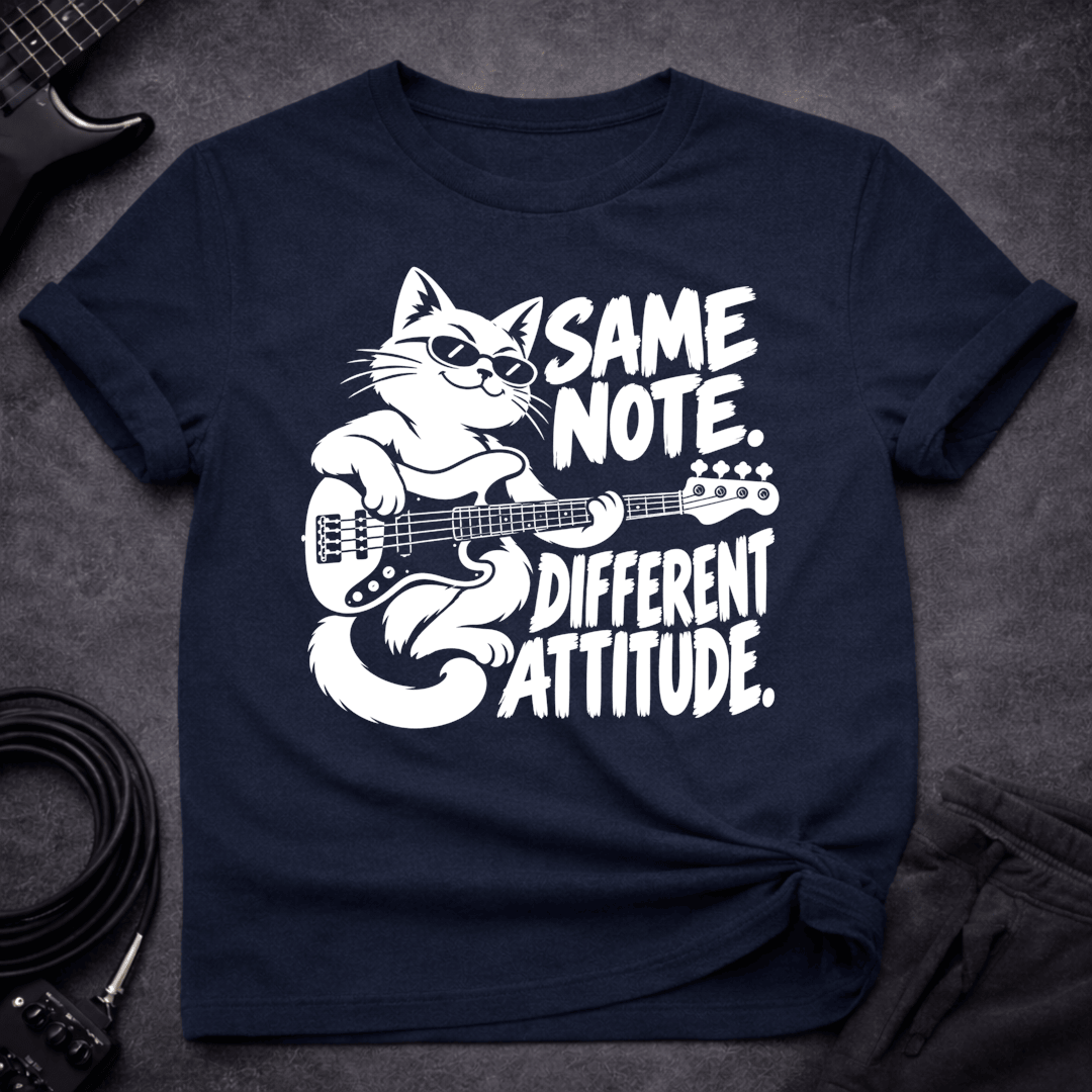 Different Attitude T Shirt Gift For Bass Player
