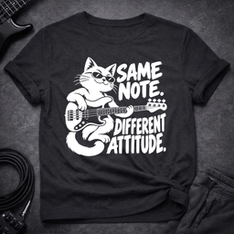 Different Attitude T Shirt Gift For Bass Player